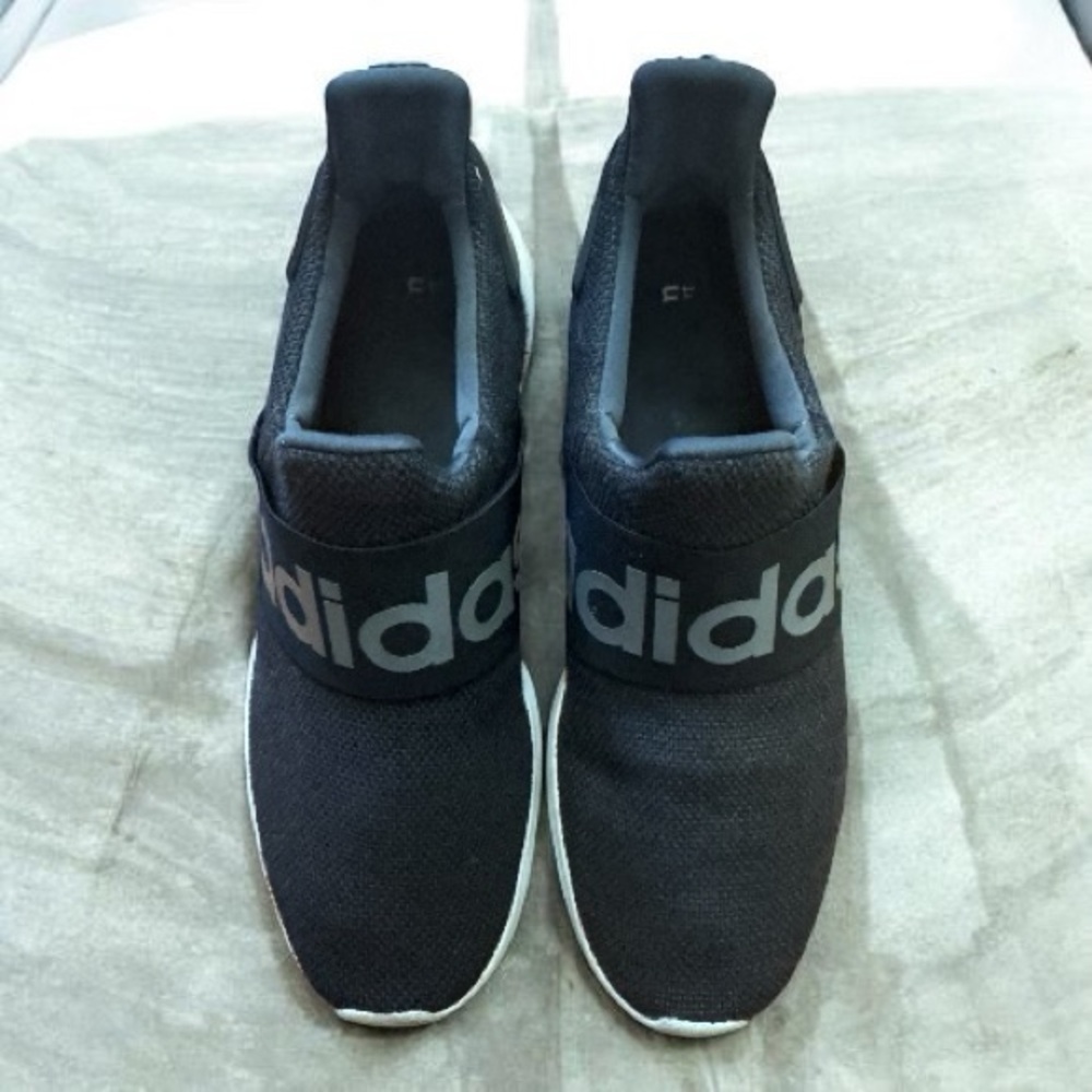 Adidas  Mens Black Slip-On Shoes